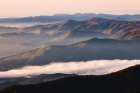 Early morning spring mountains and mist-from Clingmans Dome area-Great Smoky Mountains NP-NC Art Print